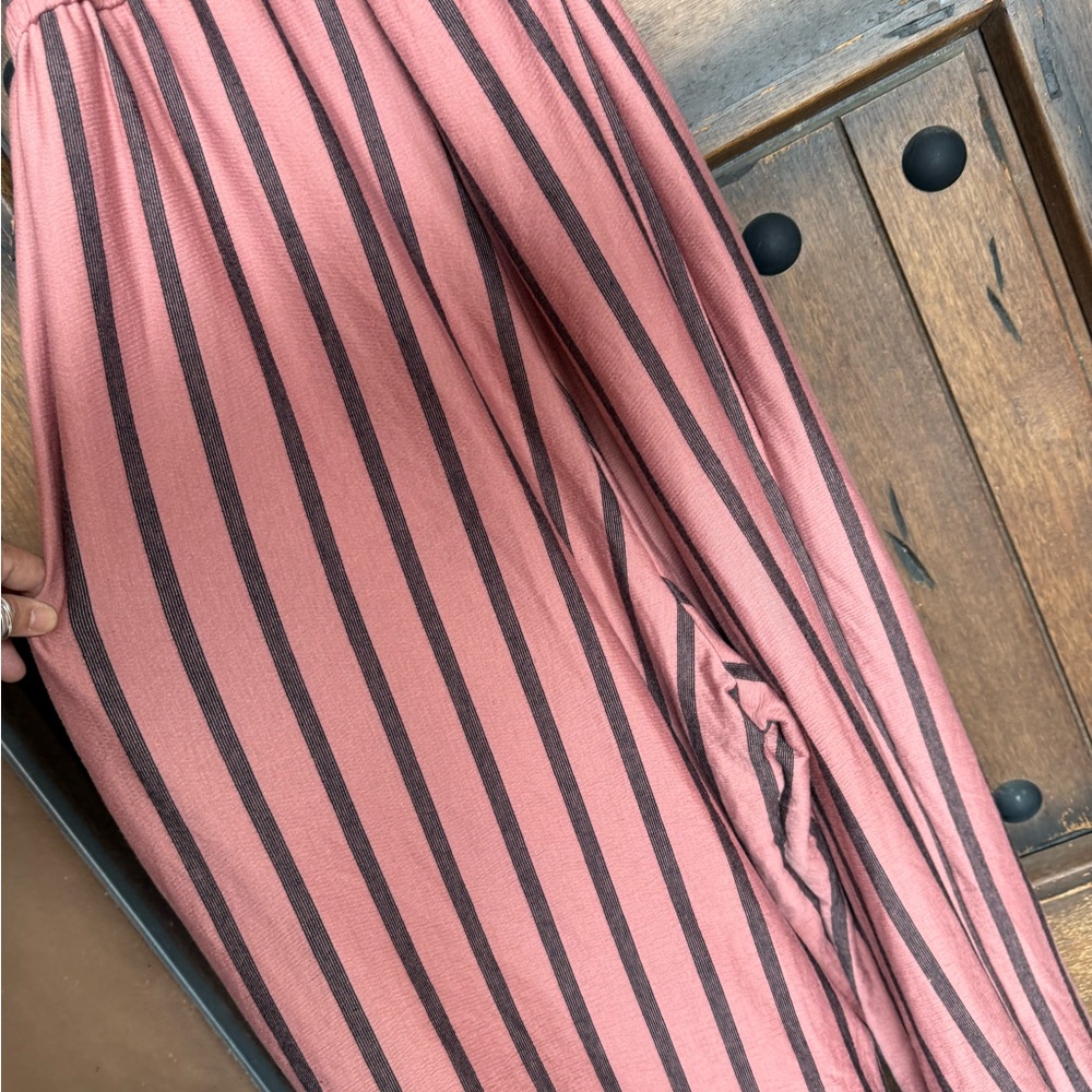 Torrid Pink and Black Striped Jumpsuit - Picture 6 of 7